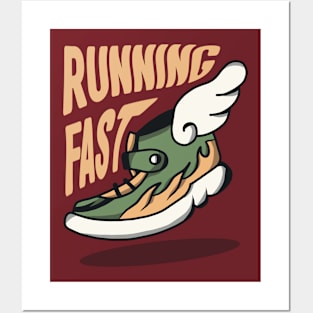 Running Fast Posters and Art